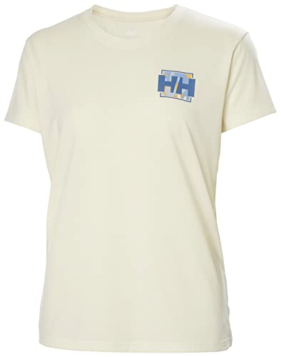 Helly Hansen Damen W Skog Recycled Graphic Tee Shirt, Snow, XL EU von Helly Hansen