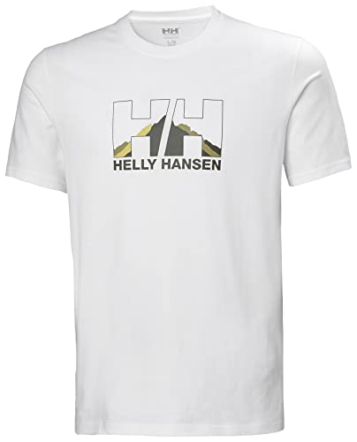 Helly Hansen Herren Nord Graphic T-Shirt T Shirt, 002 White, M UK von Helly Hansen