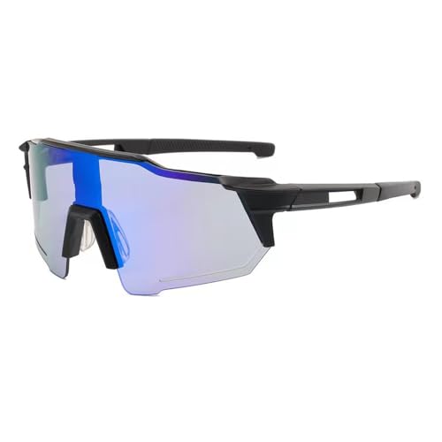 Sportbrille Sonnenbrille Herren fahrradbrille damen mit UV400 Schutz für Autofahren Laufen Radfahren Angeln Golf Sonnenbrille (blaue Membran) von Hemens