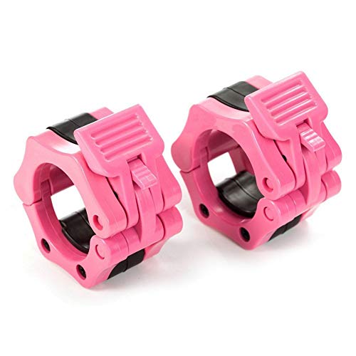 HemeraPhit 5,1 cm Langhantel-Clips zum Gewichtheben, 1 Paar (Pink) von HemeraPhit