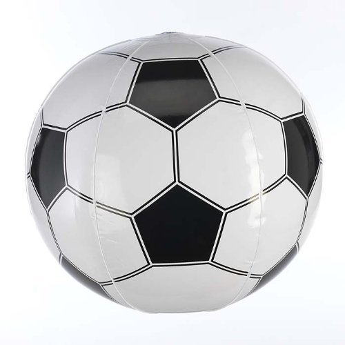 HENBRANDT eBuyGB Aufblasbarer Fußball, 40 cm, Schwarz/Weiß von eBuyGB
