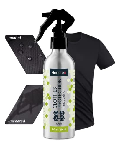 Hendlex Clothes Protection Schutz der Kleidung wasserabweisendes Imprägnierspray, Nano Beschichtung für Textilien, Outdoor-, Sport- und Funktionskleidung 200ml von Hendlex