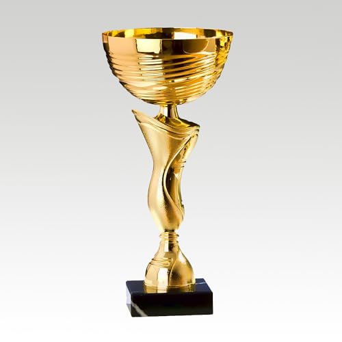 Henecka Pokal Serie Elodie, Gold, mit Wunschgravur, Größe 24,5 cm von Henecka