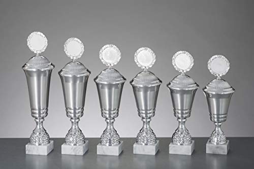 Henecka Pokal Serie Prisma, Aluminium, mit Wunschgravur und auswählbarem Sport-Emblem, Größe 37,5 cm von Henecka