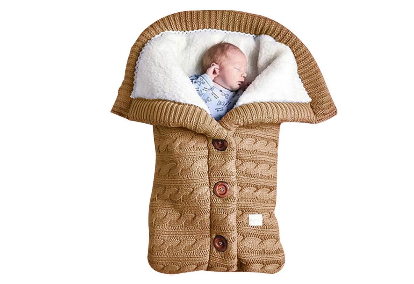Henreal Kinderschlafsack Wickeldecke für Neugeborene,Säuglinge (Paket, 1pcs), Knopfverschluss, Knopfverschluss von Henreal