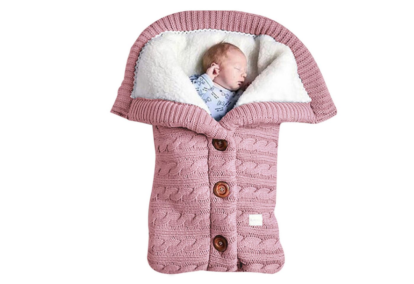 Henreal Kinderschlafsack Wickeldecke für Neugeborene,Säuglinge (Paket, 1pcs), Knopfverschluss, Knopfverschluss von Henreal