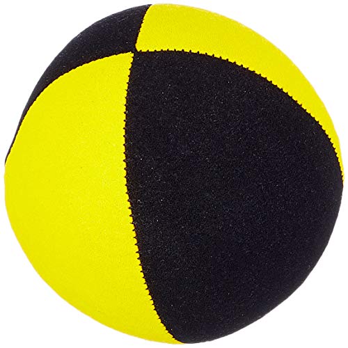 Jonglierball: HENRYS Beanbag Superior (Velours) 67mm, schwarz-gelb von Henrys