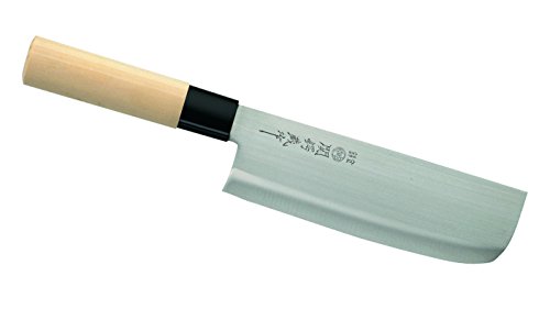 Herbertz Messer Japanisches Kochmesser, Usuba, Klinge 17 cm, grau, M, 1010369110 von Herbertz