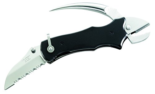 Herbertz Unisex Erwachsene Messer Seglermesser Zange und Marlspieker Länge geöffnet: 18.0cm, grau, M von Herbertz