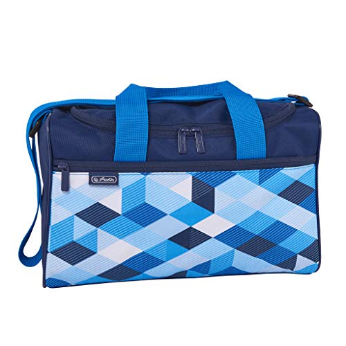 herlitz 50021918 Sporttasche Blue Cubes, 1 Stück von Herlitz