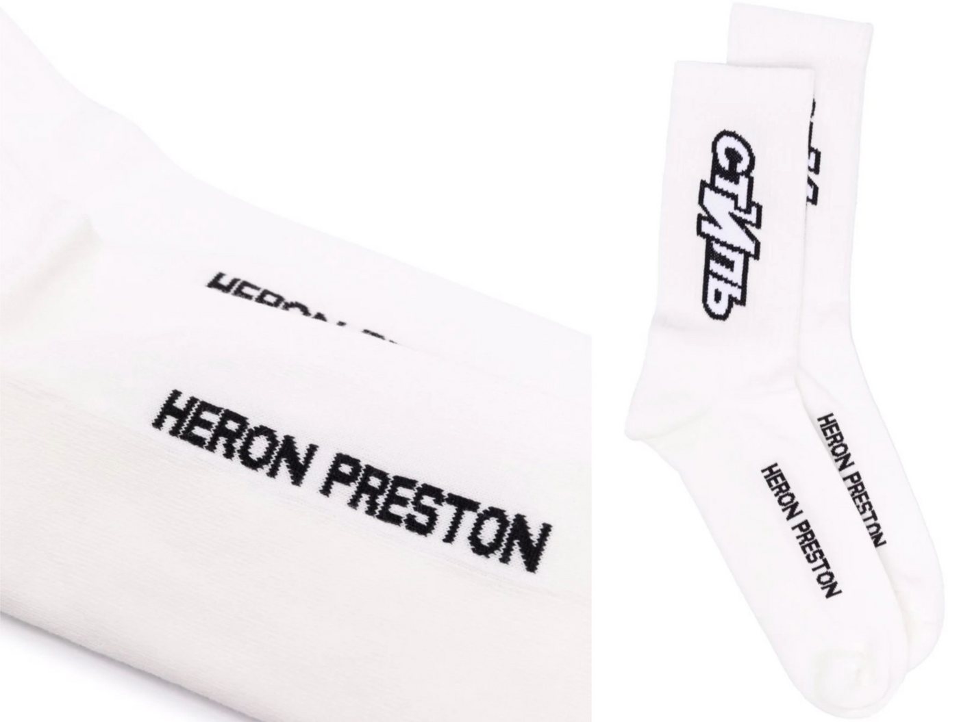 Heron Preston Freizeitsocken Heron Preston CTNMB C???? Organic Sheer Tennis Socks Intarsia Sneaker von Heron Preston