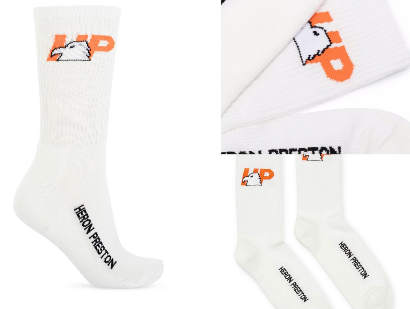 Heron Preston Freizeitsocken Heron Preston HP-Eagle Organic Sheer Tennis Socks Intarsia Logo Sneake von Heron Preston