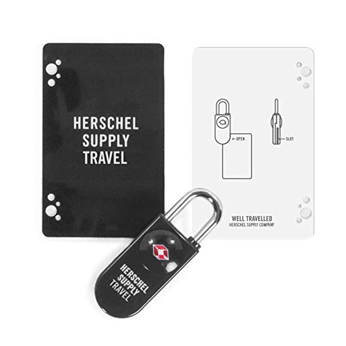 Herschel Supply Tsa Card Lock Gepäckschloss, Unisex-Erwachsene, Schwarz, Einheitsgröße von Herschel