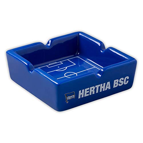 Hertha BSC Berlin Aschenbecher - blau - Ascher, Ashtray Keramik - Plus Lesezeichen I Love Berlin von Hertha BSC