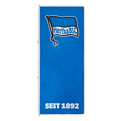 Hertha BSC Berlin Hissfahne - Seit 1892 - Fahne 120 x 300 cm Flagge - Plus Lesezeichen I Love Berlin von Hertha BSC