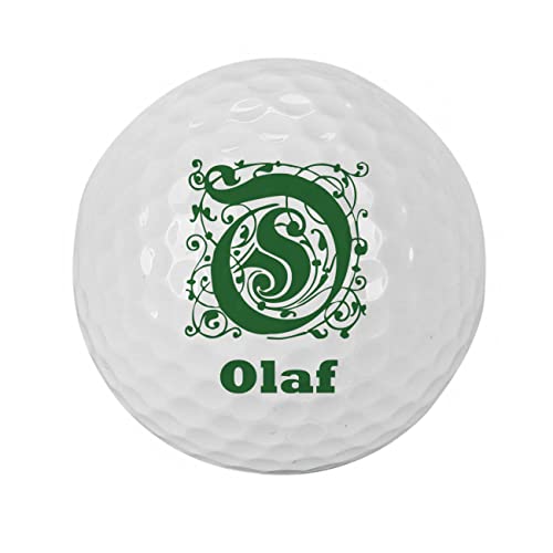Herz & Heim® Golfball mit Namen personalisert / 3er Pack/Golf-Geschenk Monogramm von Herz & Heim