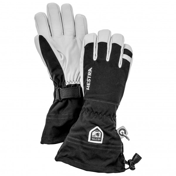 Hestra - Army Leather Heli Ski 5 Finger - Handschuhe Gr 5 schwarz/grau von Hestra