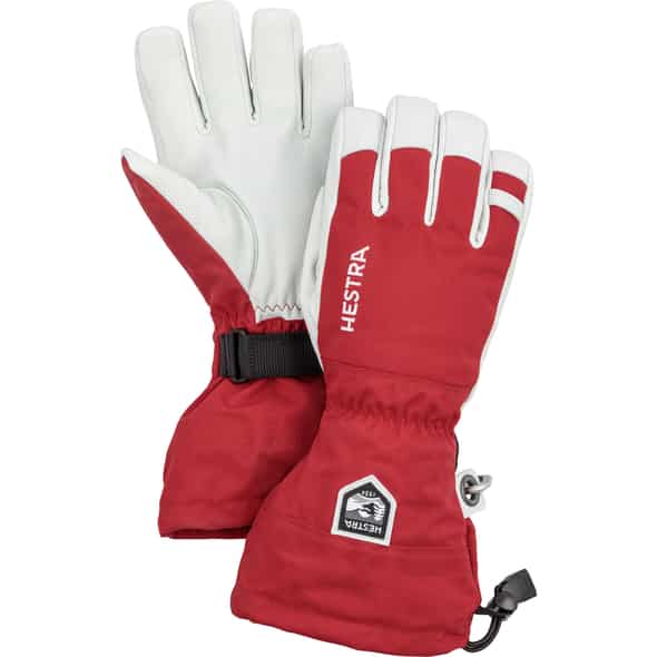 Hestra Army Leather Heli Ski Handschuhe Herren Skihandschuhe (Rot 6 D) Alpinhandschuhe von Hestra