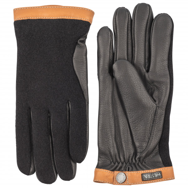 Hestra - Deerskin Wool Tricot - Handschuhe Gr 7 grau/schwarz von Hestra