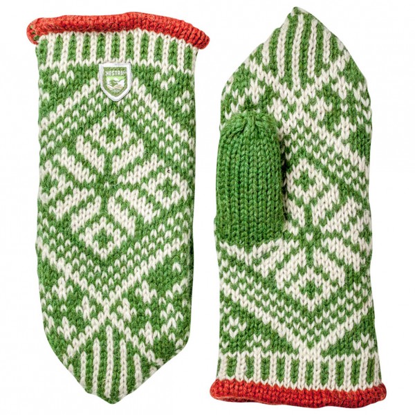 Hestra - Nordic Wool Mitt - Handschuhe Gr 10;6;7;8;9 grau;rot von Hestra