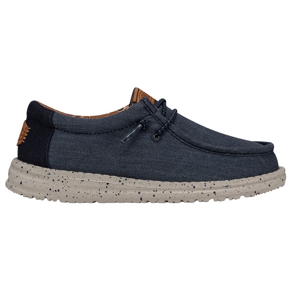 HeyDude - Kid's Wally Washed Canvas - Sneaker Gr 33/34 blau von HeyDude