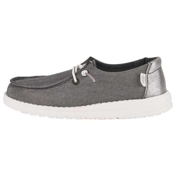 HeyDude - Kid's Wendy Metallic Sparkle - Sneaker Gr 37 grau von HeyDude