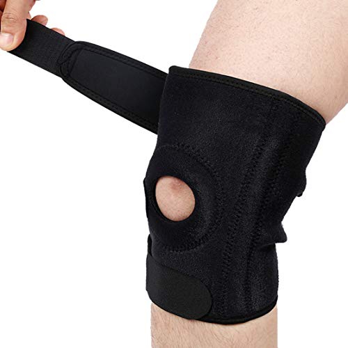 Kniebandage schützt Meniskus Bänder und Patella bei Sport und Freizeit Knieorthese geeignet für Damen Herren & Kinder rechts,Single von HiXB