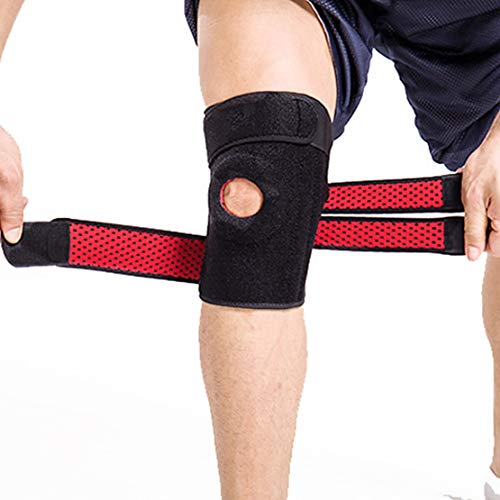 Kniebandage schützt Meniskus und Patella bei Sport und Freizeit Knieorthese geeignet für Damen Herren & Kinder rechts und Links tragbar elastisch & atmungsaktiv,Right von HiXB