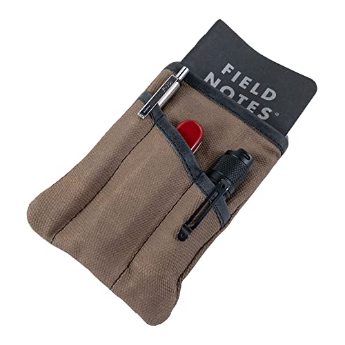 Hide & Drink, Multi-Tool Pocket Pouch, Compact Multipurpose EDC-Zippered Bag, Mini Camping Tool Case, Waxed Canvas, Knife Holster, Handmade Slim Organizer, Fatigue Charcoal von Hide & Drink