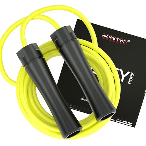 High Activity- Adjustable Heavy Jump Rope for Men, Women & Children - Rope for Exercise Workout (10 Feet, Bright Xanthic) von High Activity