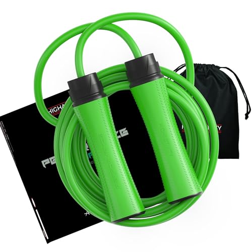 High Activity -Adjustable Medium Weighted Jump Rope For Men,Women & Children- Medium Heavy Skipping Rope For Men &Women Exercise Workout-Tangle Free Jumping Rope (10 Feet, Forest Green) von High Activity