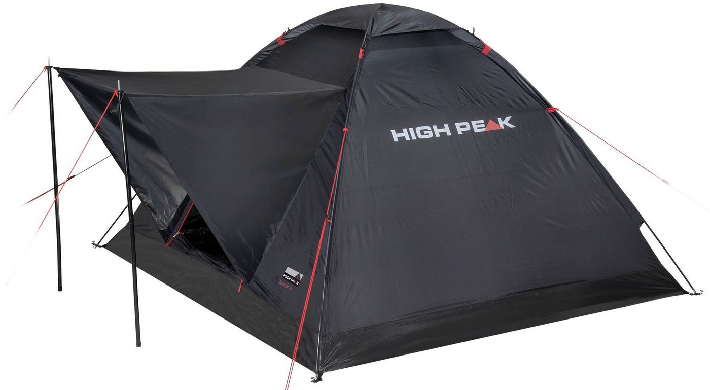High Peak Kuppelzelt Zelt Beaver 3, Personen: 3 (mit Transporttasche) von High Peak