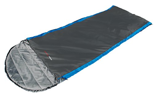High Peak Schlafsack Pak 1000 Comfort, Dunkelgrau/Blau, 225 x 80 x 8 cm von High Peak