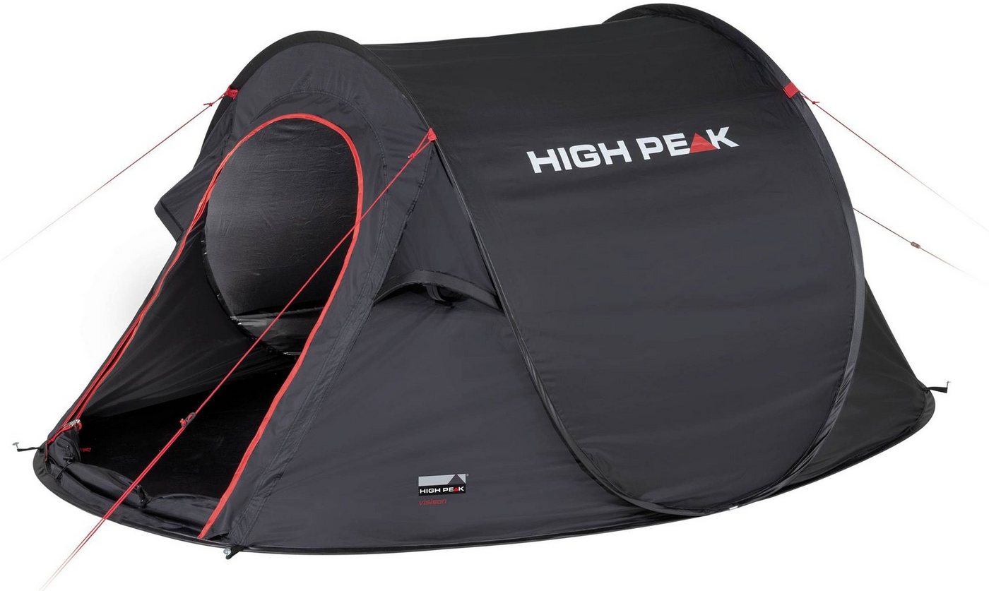 High Peak Wurfzelt Pop up Zelt Vision 2, Personen: 2 (mit Transporttasche) von High Peak