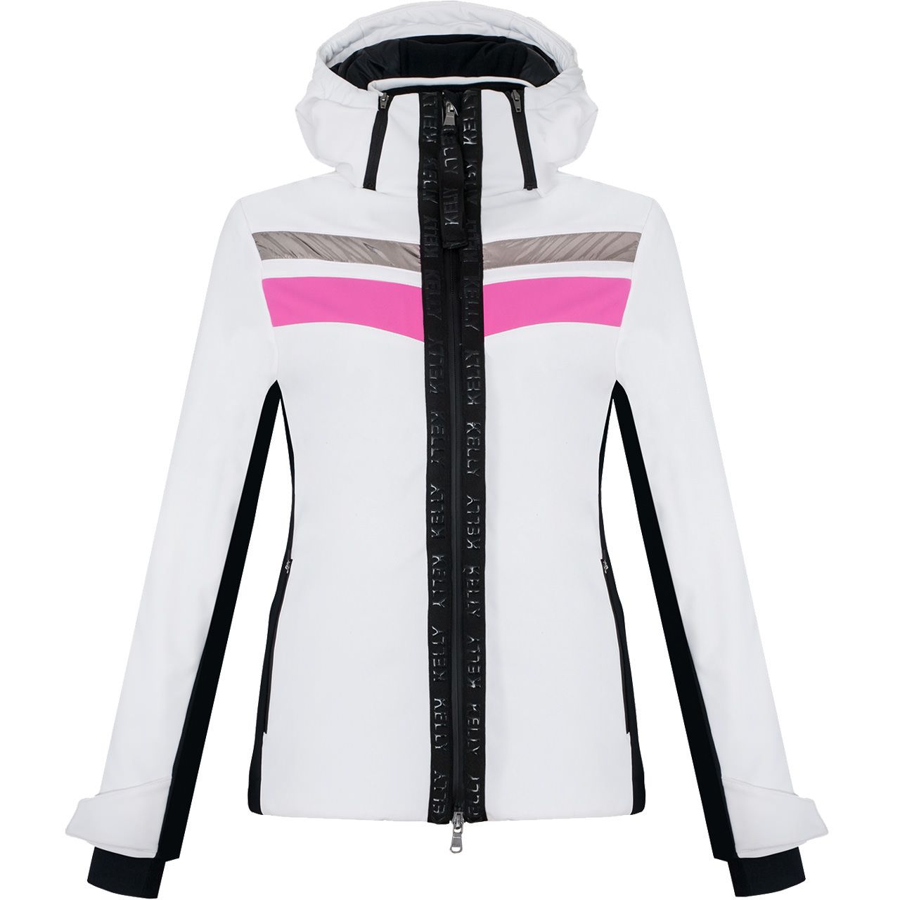 Kelly Damen Softshell Jacke CORY white/pink von Kelly