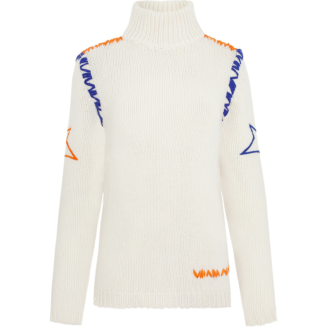 High Society Damen Pullover MAY white/mandarine von High Society