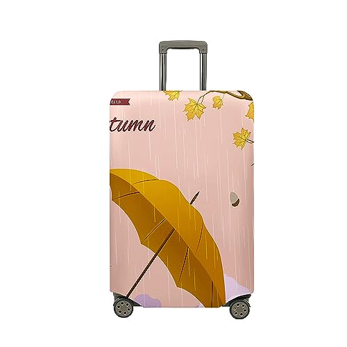 Highdi 3D Regenschirm Kofferhülle, Elastisch Reise Kofferschutzhülle Reisekoffer Koffer Schutzhülle, Kofferhülle Kofferschutzhülle mit Reißverschluss (Khaki,M (22-24 Zoll)) von Highdi