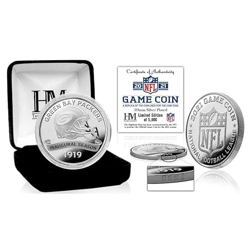 Highland Mint Green Bay Packers NFL Gedenkmünze Silbermünze mit Schachtel von Highland Mint