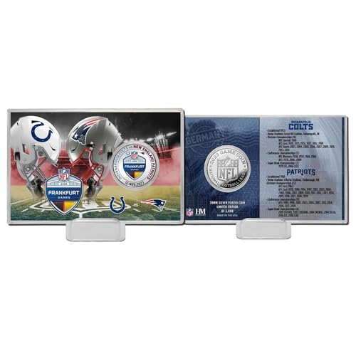 Highland Mint NFL Frankfurt Game Silver Coin Card Patriots vs. Colts von Highland Mint