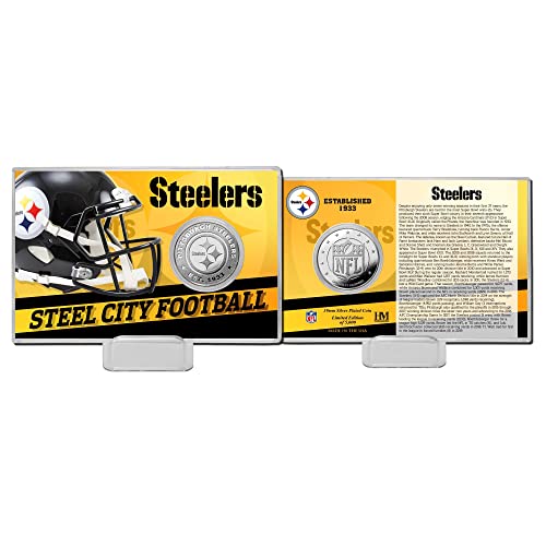 Highland Mint Pittsburgh Steelers Team History Silver Coin Card von Highland Mint