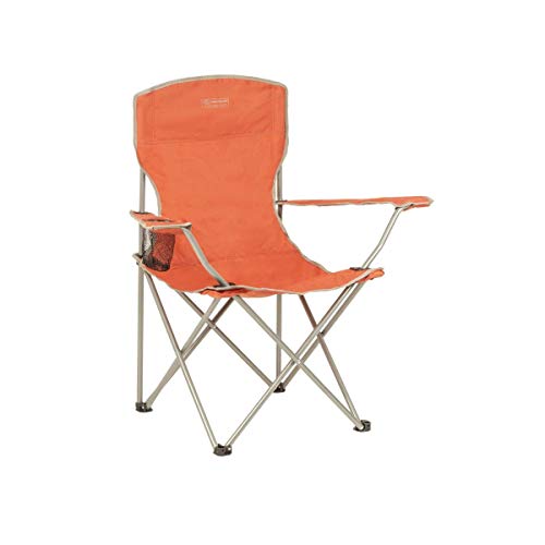 HIGHLANDER Camping-Klappstuhl - Leichter und langlebiger Outdoor-Stuhl - Perfekt für Camping, Festivals, Wohnmobil- und Angelausflüge, den Garten, Strand, BBQs (Orange) von Highlander