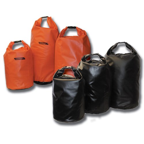Wasserdichter PVC Packsack 15L 29L Schwarz Orange Verschiedene Größen und Farben (Orange, 29l) von Highlander