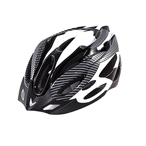 Allround Helme, Mountainbike Helm Leichtes Fahrrad für Sicherheitskappe Größe Fahrrad Helm Schwarz Weiß von Hilai