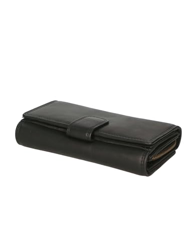 Herrengeldbörse Fashion Produkt Außenmaterial: echtes Leder Fashion Tasche HILB-5190-PARENT. 18x12x4 cm, Schwarz von Hill Burry