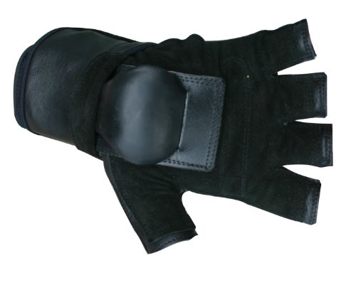 Hillbilly Handgelenk Guard Handschuhe – Half Finger, schwarz von Hillbilly protective gear