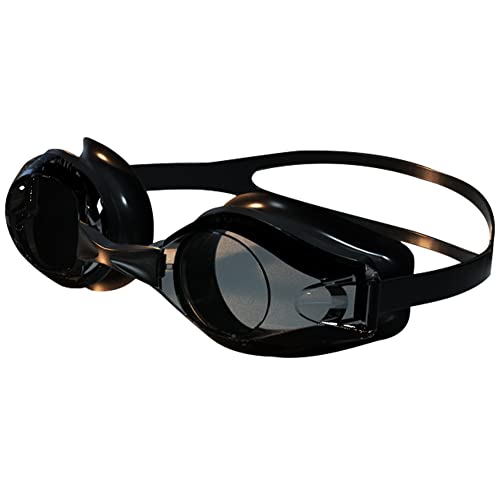 Hilloly Taucherbrille Schwimmbrille Schwimmbrille aus Silikon universelle schwimmbrille UV-Schutz, selbstjustierender Nasensteg, Anti-Track-Dichtung (Schwarz braun) von Hilloly