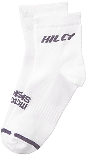 Hilly Mono Skin Lite Fußkettchen Socken, Unisex XL weiß/grau von Hilly