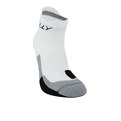 Hilly Herren Cushion Socklet Socken, Weiß (Weiß / Schwarz / Grau), Gr. 47-48.5 (Herstellergröße:XL) von Hilly