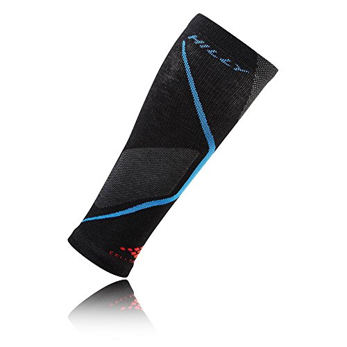 Hilly Herren Energize Compression Sleeve Socken, Black/Electric Blue, XL von Hilly