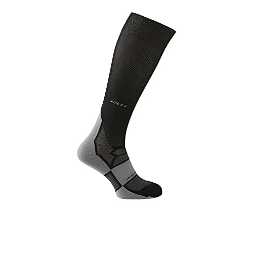 Hilly Herren Pulse Compression Socken, schwarz/grau, Größe S von Hilly